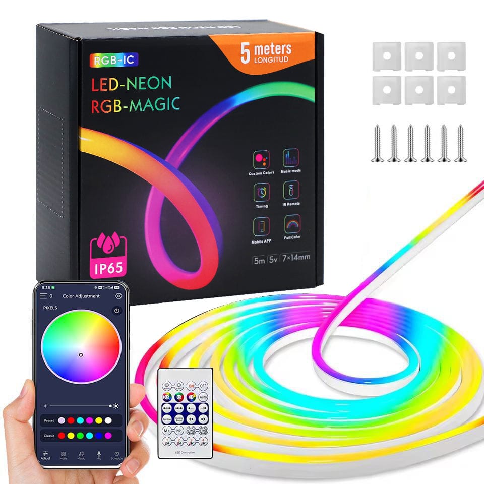 Smart USB flexible LED NEON RGB MAGIC Strip Light (5 m)