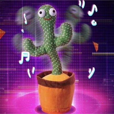 Dancing & Talking Cactus Speaker Talking USB Charging Voice Repeat plush Cactu Dancer toy talk Plushie Stuffed toys (P-1908)_img_1
