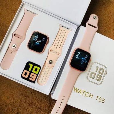 Watch T55 Smartwatch Heart Rate Monitor Fitness Tracker Pedometer - Smart Watch ( Random Colour ) (P-1929)_img_1