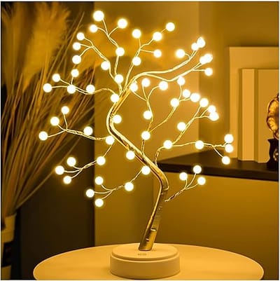 Decorative LED Tree Lamp Table top,Fairy Lights Spirit Tree, Bonsai Tree Light, Decoration for Room,Wedding,Bedroom,Gifts (36 LED Pearl)_img_0