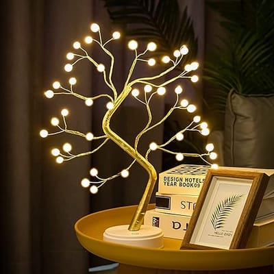 Decorative LED Tree Lamp Table top,Fairy Lights Spirit Tree, Bonsai Tree Light, Decoration for Room,Wedding,Bedroom,Gifts (36 LED Pearl)_img_1